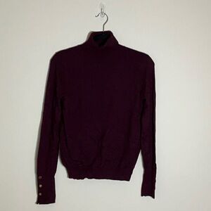 Fashion Nova Deep Purple Turtleneck Sweater